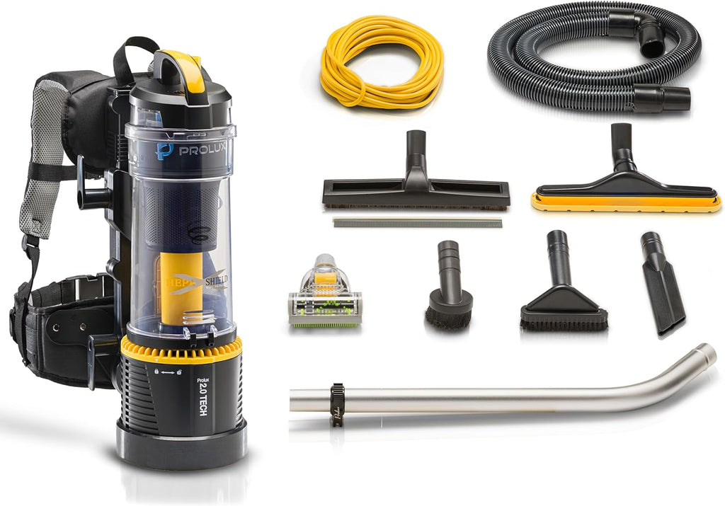 Prolux 2.0 Commercial Bagless Backpack HEPA Vacuum - Professional Model for Superior Cleaning
