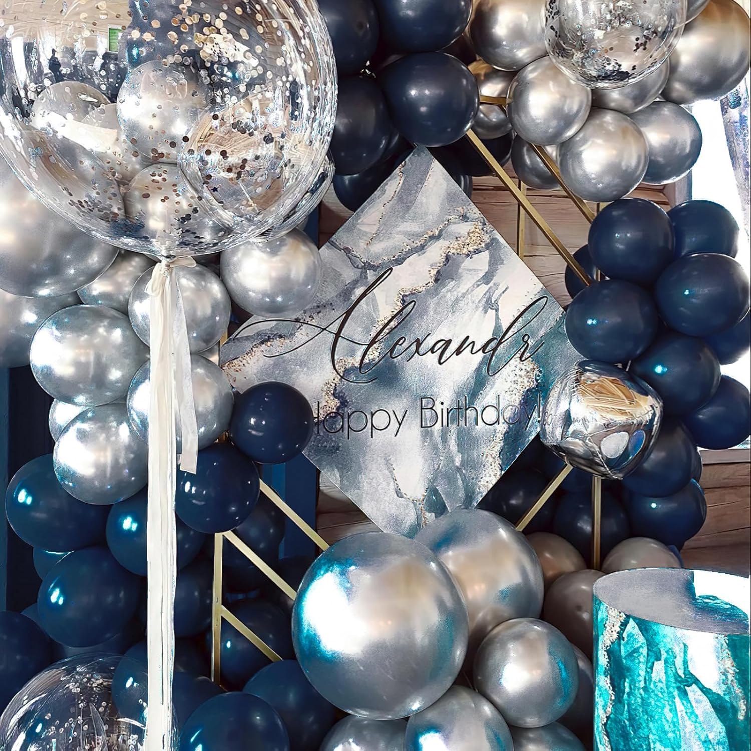 PartyWoo Navy Blue Balloons - 20pcs 18 Inch Matte Helium Latex for Graduation & Birthday Decor