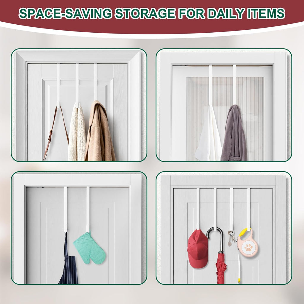 Reversible Wreath Hanger by [Brand Name] - Heavy Duty Steel Over The Door Hook | Fits Most Doors Up to 1-3/4”