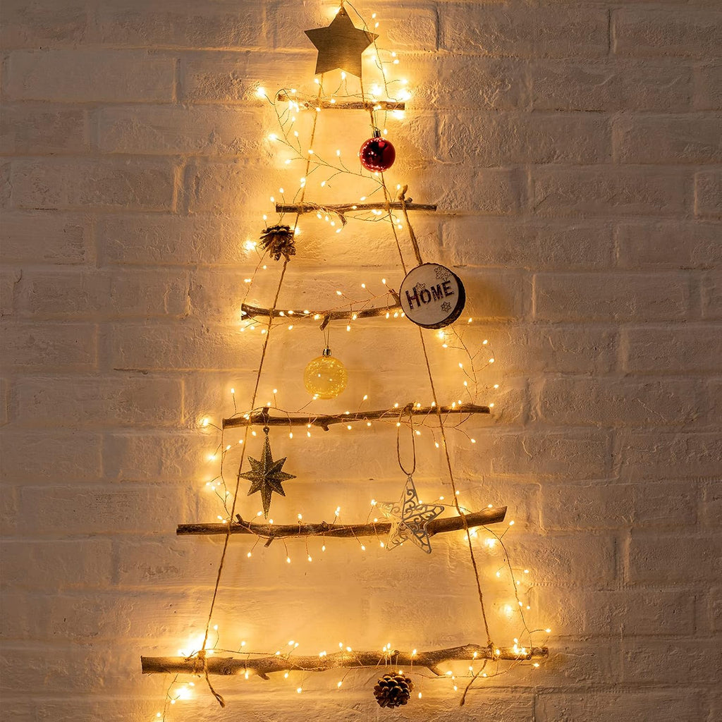 Skiennix 200 LED Fairy Lights - 10Ft Waterproof Copper Wire String Lights with 8 Modes | Warm White