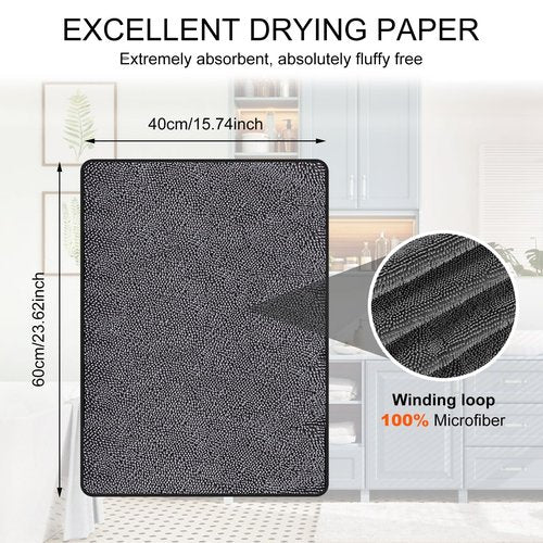 Longzhuo Shower Cleaning Cloths, 3pcs Drying Towel Super Absorbent Microfiber Bath Towels, Microfiber Cleaning Cloth for Windows, Bathroom, Car Home Office