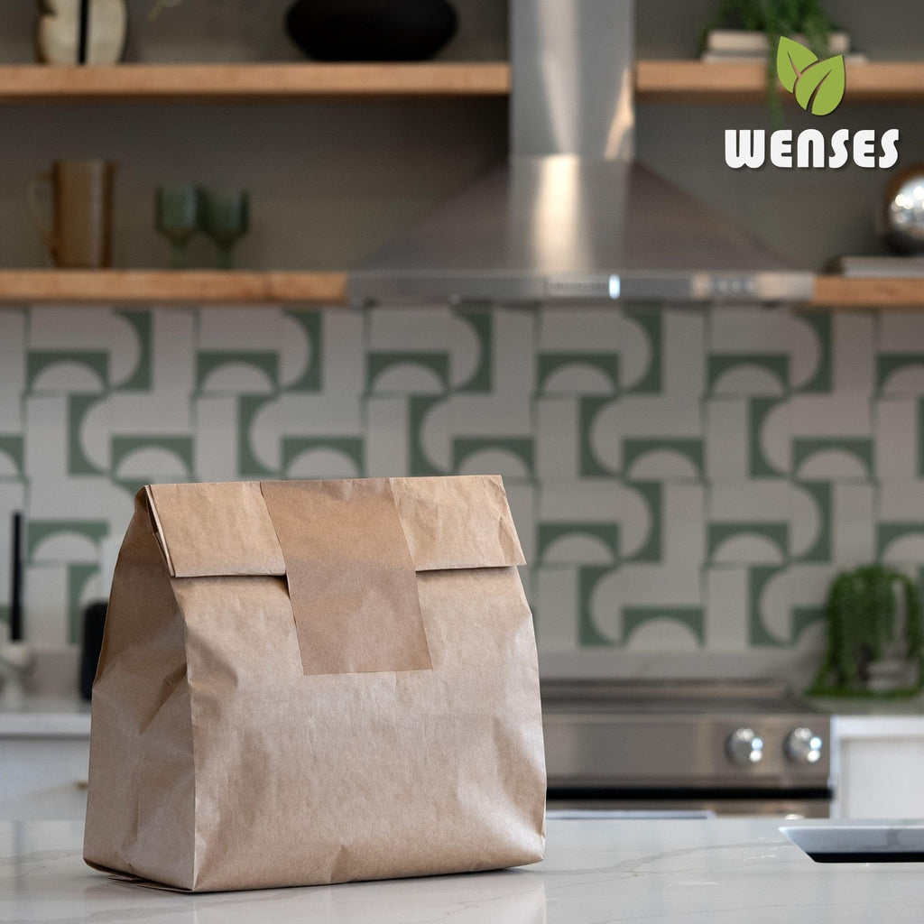 Wenses Paper Trash Compactor Bags, 12 Pack, Fits 15-Inch Compactors