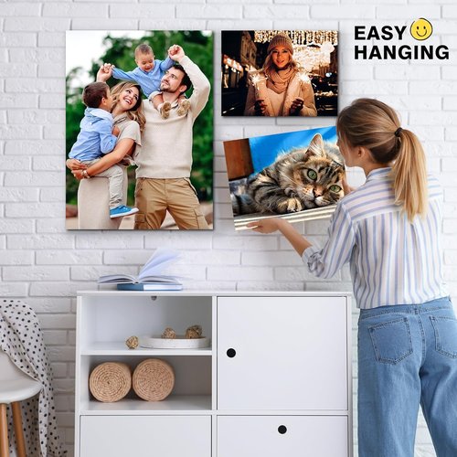 Custom Canvas Prints by Ship Next Day - Personalized Wall Art for Living Room & Bedroom | Framed Photo Gifts - 10"W x 8"L
