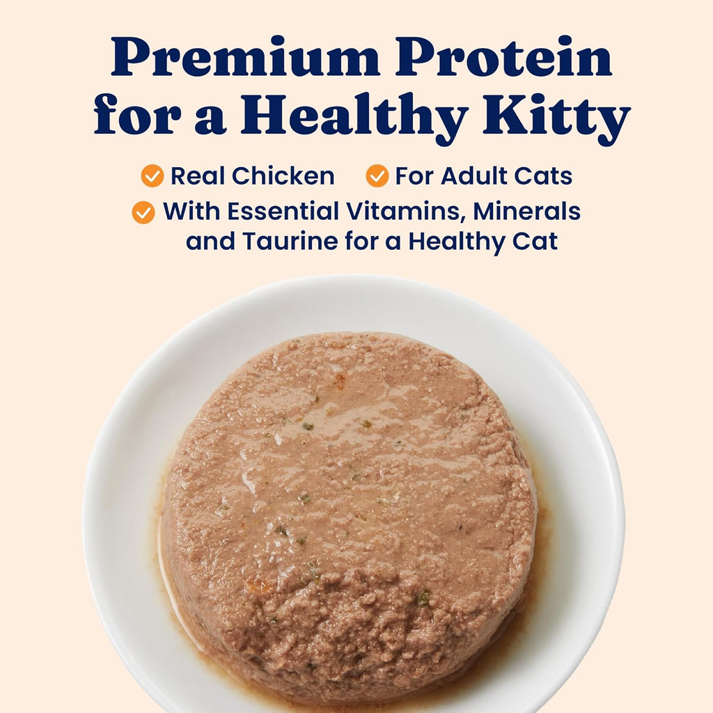 Solid Gold Wet Cat Food Pate - Grain-Free Canned Cat Food with Real Chicken & Omega Fatty Acids | 24ct/3oz