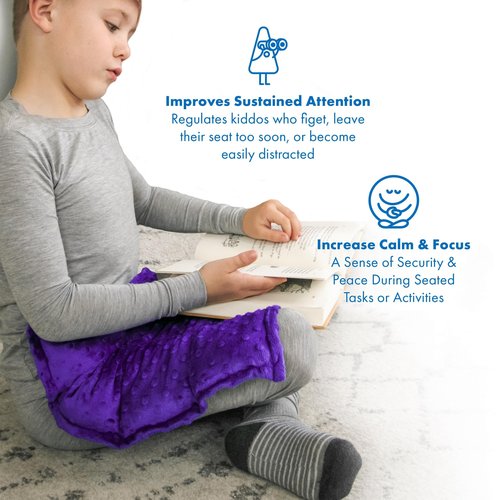 Harkla Weighted Lap Pad for Kids (Lavender)