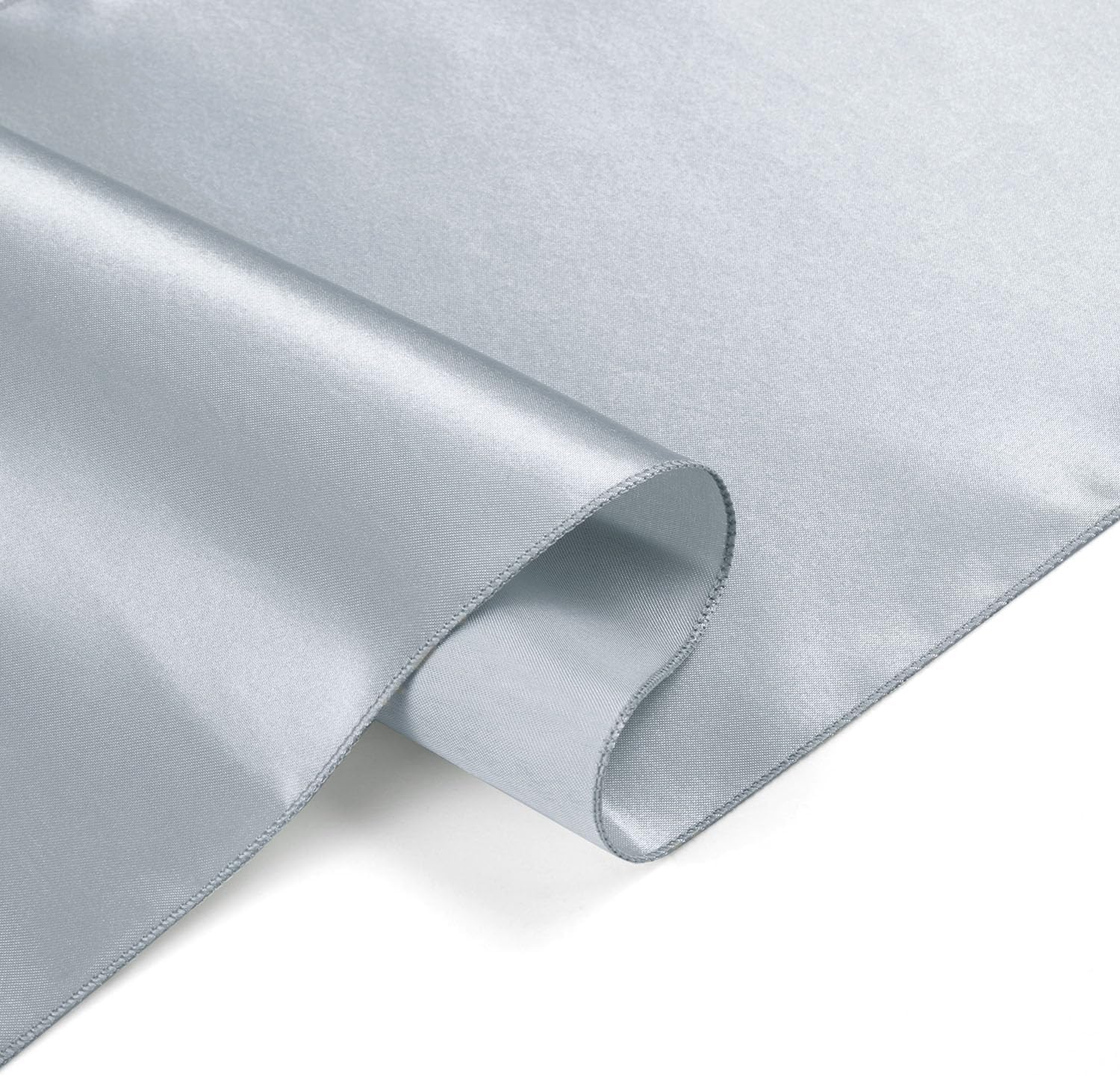 Silver Table Runner by [Brand Name] - 12 Pack, 12x108 Inches, Satin Silk-Like Smooth Decor for Weddings & Parties