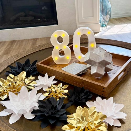 H:8.26 Inches Light Up Numbers 10 Centerpieces Table Sign, Happy 10th Birthday Decorations for Girl, 10 Year Old Anniversary Party Decor for Boy