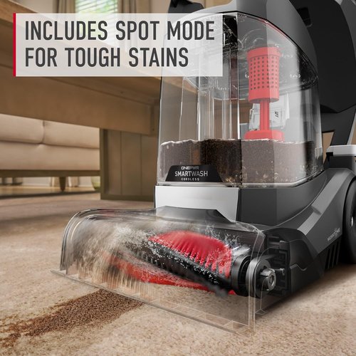 Hoover ONEPWR SmartWash Cordless Carpet Cleaner - Deep Cleaning Shampooer for a Fresh Home
