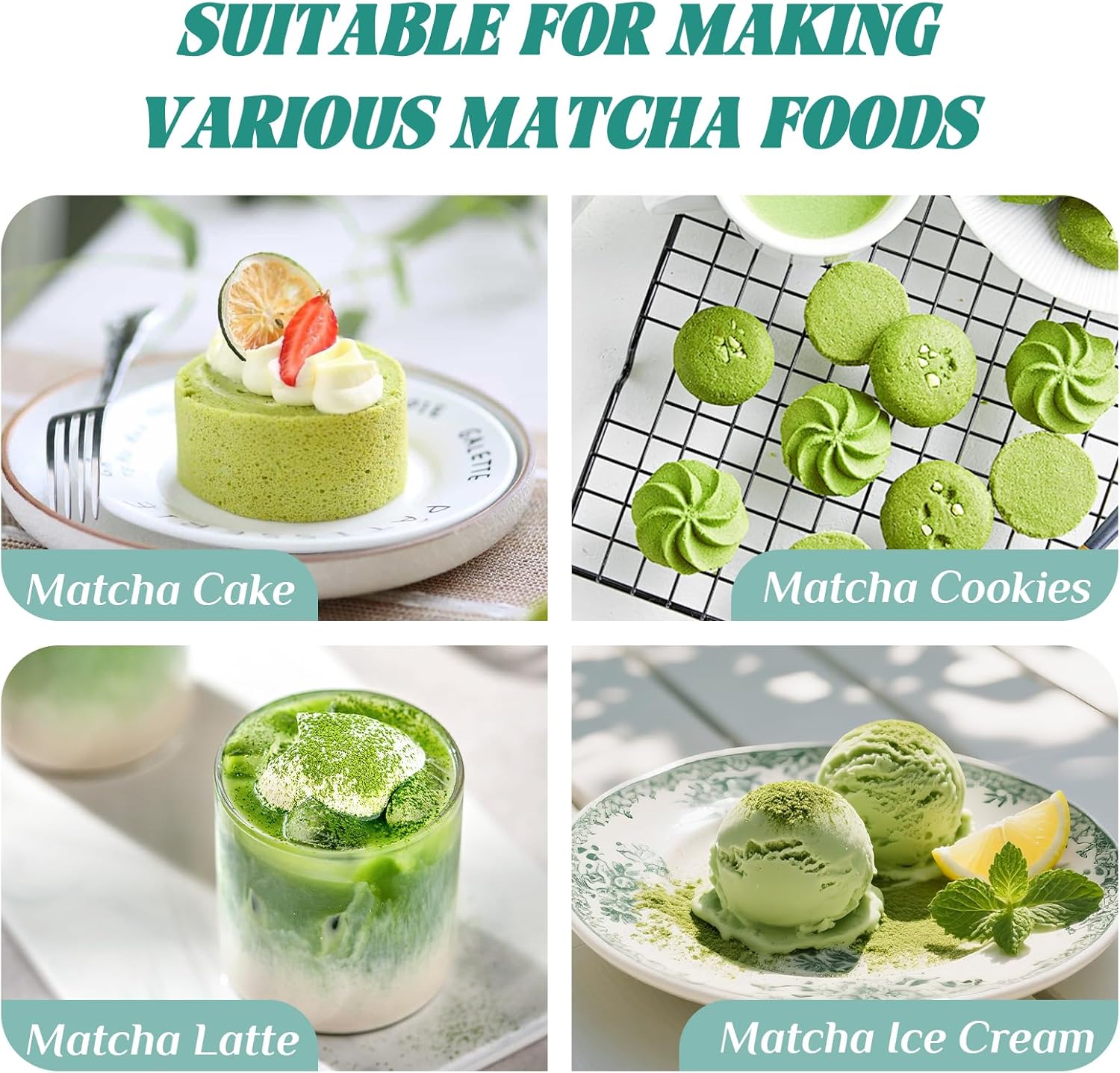Skiennix Matcha Whisk Set - Complete 6-Piece Kit with Bamboo Whisk, Ceramic Holder & Sifter