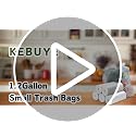 Kebuye 1.2 Gallon Biodegradable Small Trash Bags - 120 Count Pack