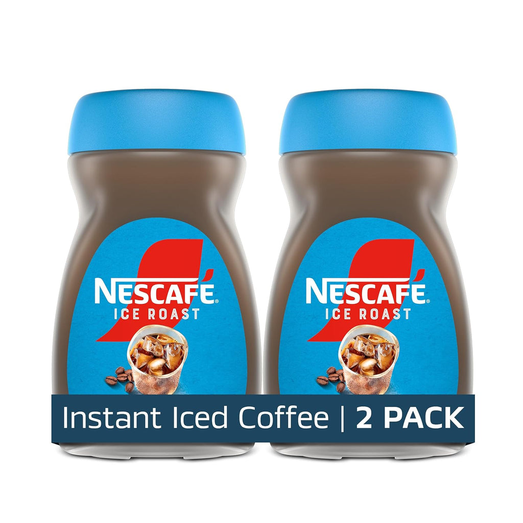 NESCAFÉ Instant Iced Coffee - Refreshing Ice Roast Flavor | 2 Jars (6 Oz Each)