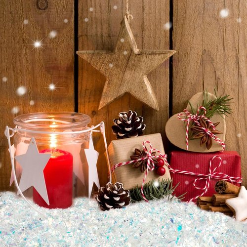 FOIMAS Artificial Flake Snow - Sparkling Fake Snow Powder for Christmas Party Decorations | 7.05 Ounces