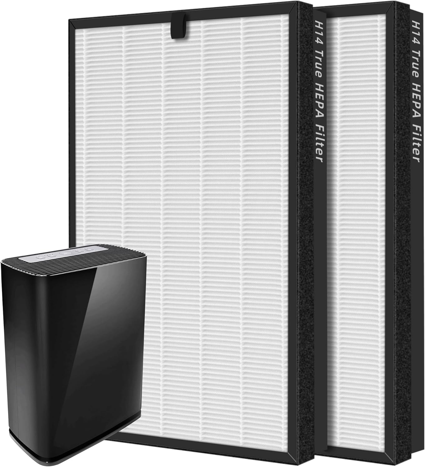 Puro 400 True HEPA 14 Replacement Filter - 3-in-1 High-Efficiency Activated Carbon | 2 Pack