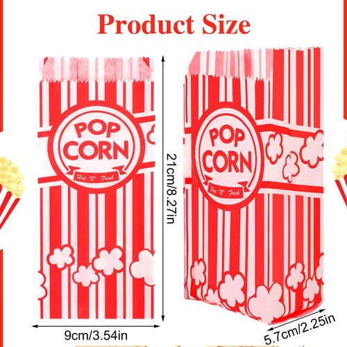 900 Pcs Popcorn Bags, 1 Oz Paper Bags Individual Servings Bulk for Popcorn Machine Movie Nights Mother's Day Kitchen Supplies