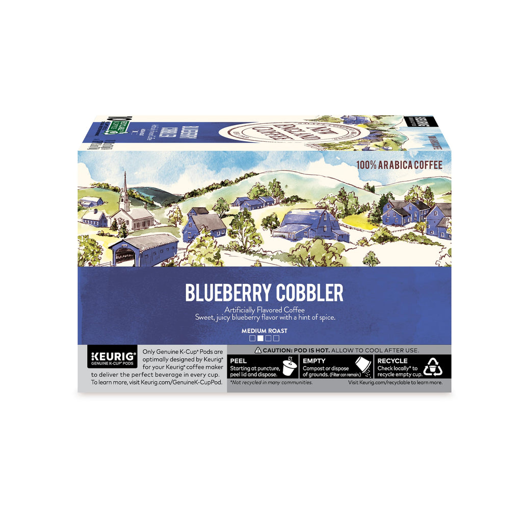New England Coffee Single Serve Pods, Blueberry Cobbler Medium Roast 10 Count (Pack of 1)