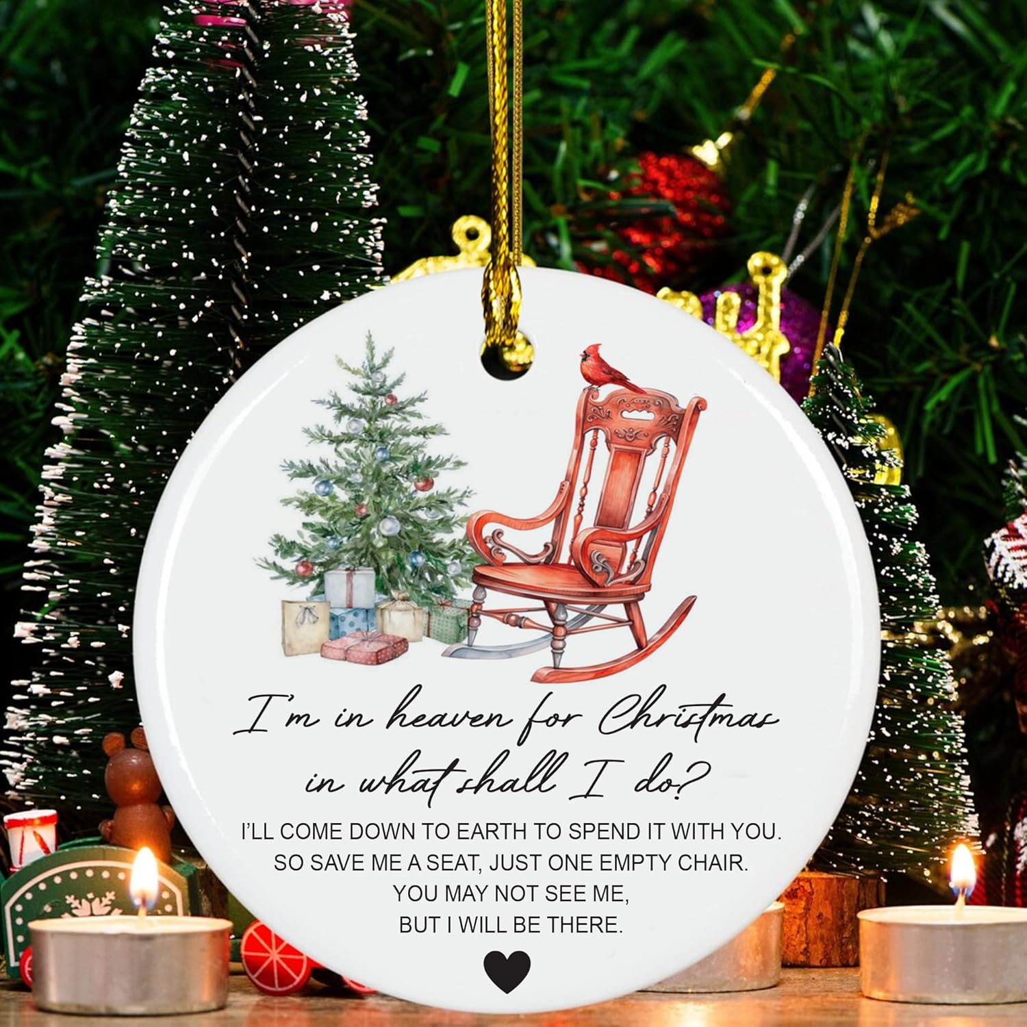 Regine Switzerland Memorial Ornaments - Heartfelt Remembrance Gifts for Loved Ones | Christmas in Heaven Design
