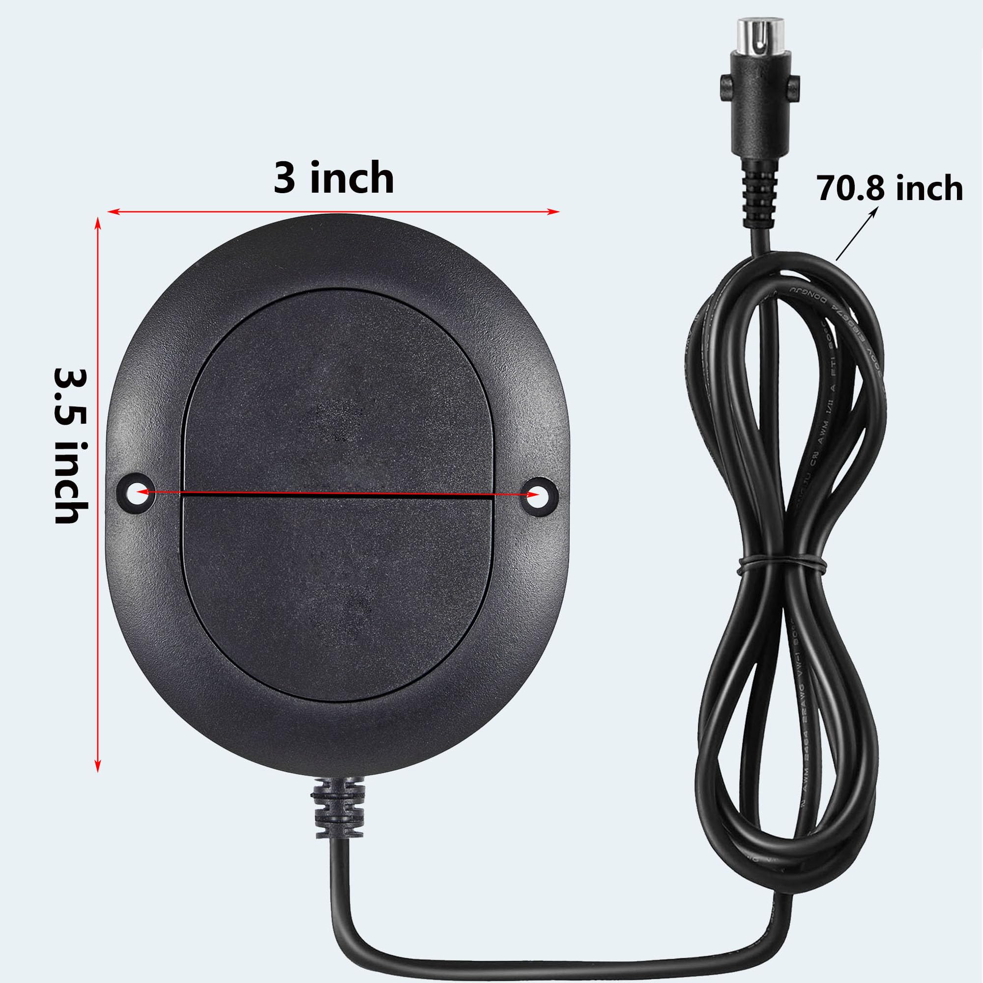 SZAWINLI Oval Recliner Switch,2 Key 5 Pin Straight Plug,Electric Sofa Recliner,Chair Lift Control Replacement, Compatible with Okin Limoss Pride Catnapper Couch Stand