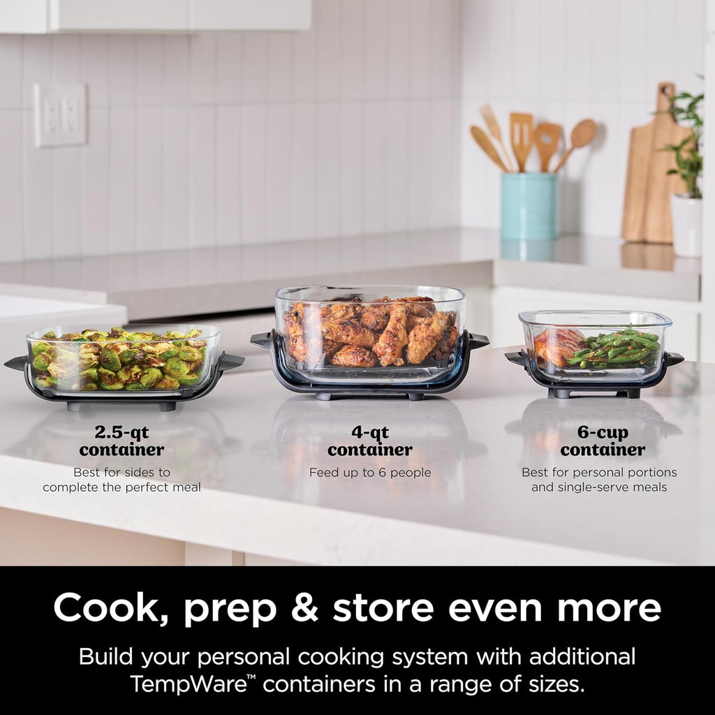 Ninja 4-QT CleanCrisp™ Glassware Container - Microwave & Dishwasher Safe, PFAS Free