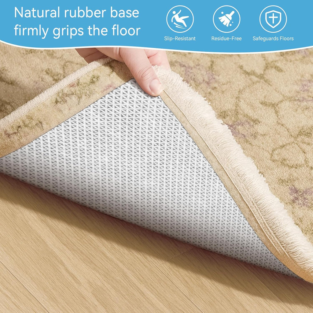 Warmstar Non-Slip Rug Pad - 100% Waterproof Felt for Hardwood Floors | 8x10 FT, 1/8” Thick, Secure Grip