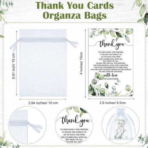 Fulmoon Wedding Multi Function Bottle Opener Nail Clipper Wedding Favors Brewery Cards White Organza Bags for Party Supplies Gift Souvenir Guests Men Women (150 Sets)
