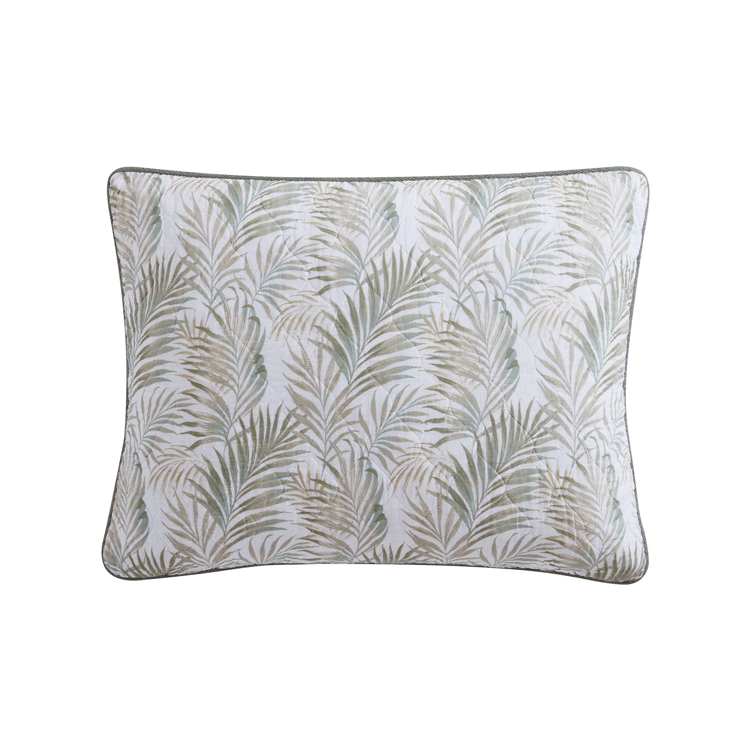 Tommy Bahama - Queen Quilt Set, Reversible Cotton Bedding with Matching Shams, Soft Coastal Bedspread, Super Soft Bedding Set (Maui Palm Green, Queen)