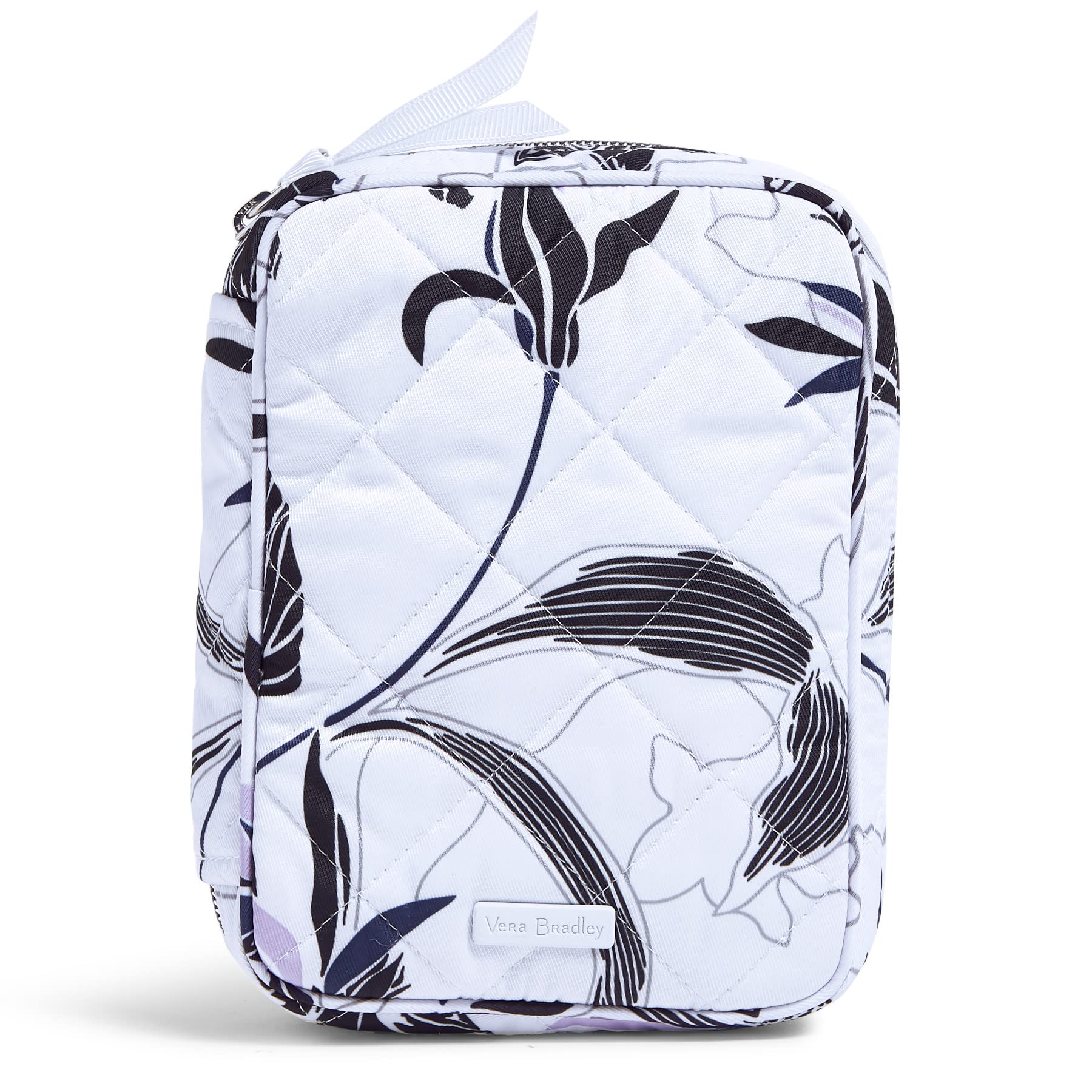 Vera Bradley Women's Performance Twill Zip-around Jewelry Organizer Case, Twilight Garden, One Size