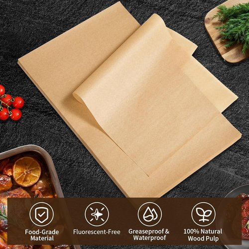 200 Pcs Non-Stick Parchment Paper Sheets by [Brand Name] - 9x13 In, Ideal for Baking & Grilling, Heat Resistant Up to 450°F