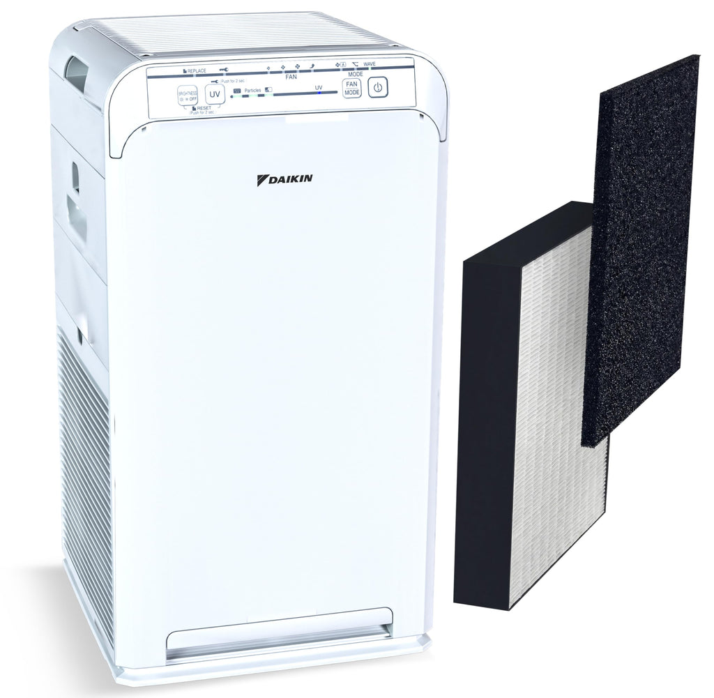 Daikin MCB50YSAU Room Air Purifier for Home, HEPA, Activated Carbon, Pre-Filter and UVC LED Light, Zero Ozone Product, CARB Certified, 10.5 x 10.5 x 19.5 in