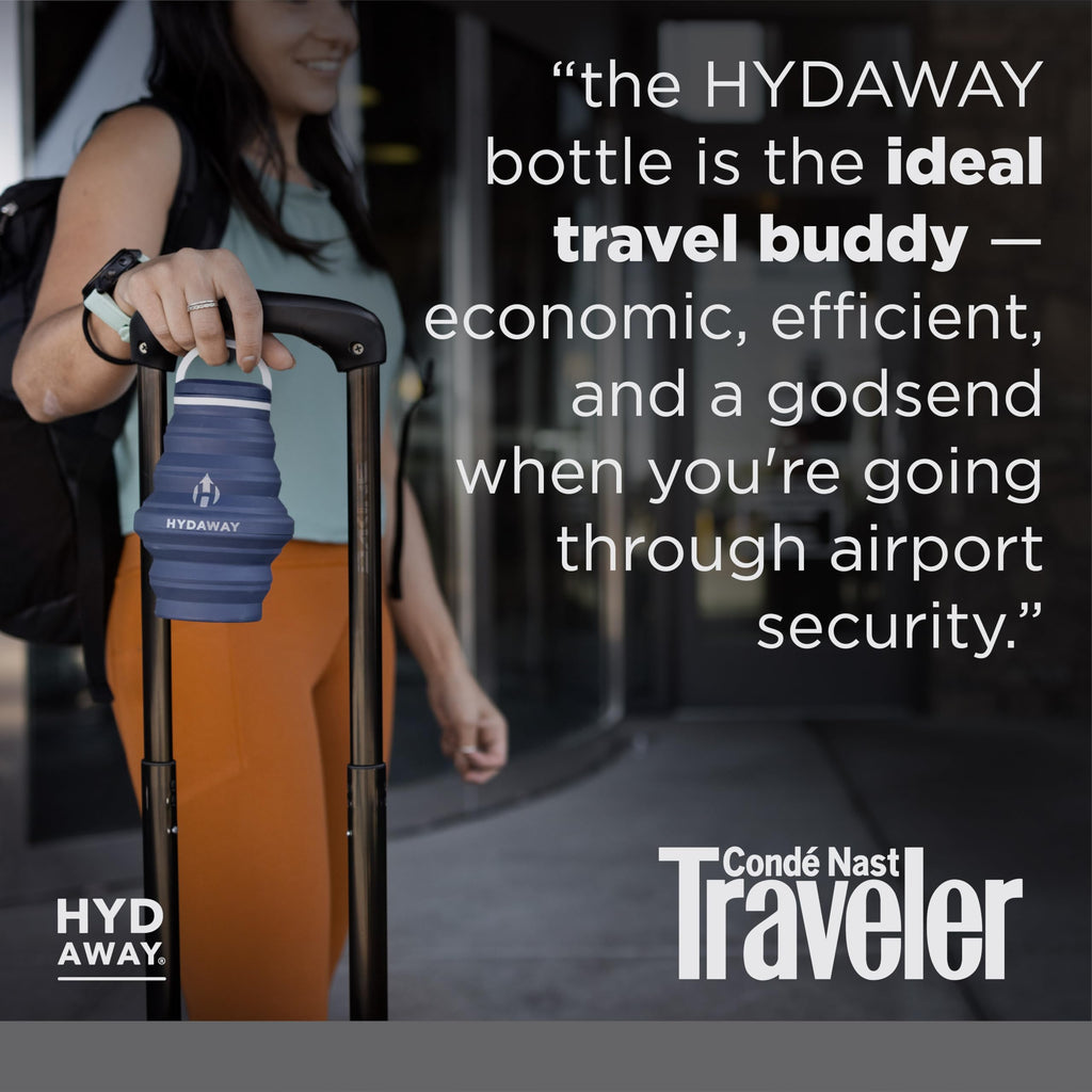 HYDAWAY 17oz Travel Collapsible Water Bottle - BPA-Free, Leakproof, Lightweight, Reusable - Perfect for Travel, Hiking, and Everyday Hydration