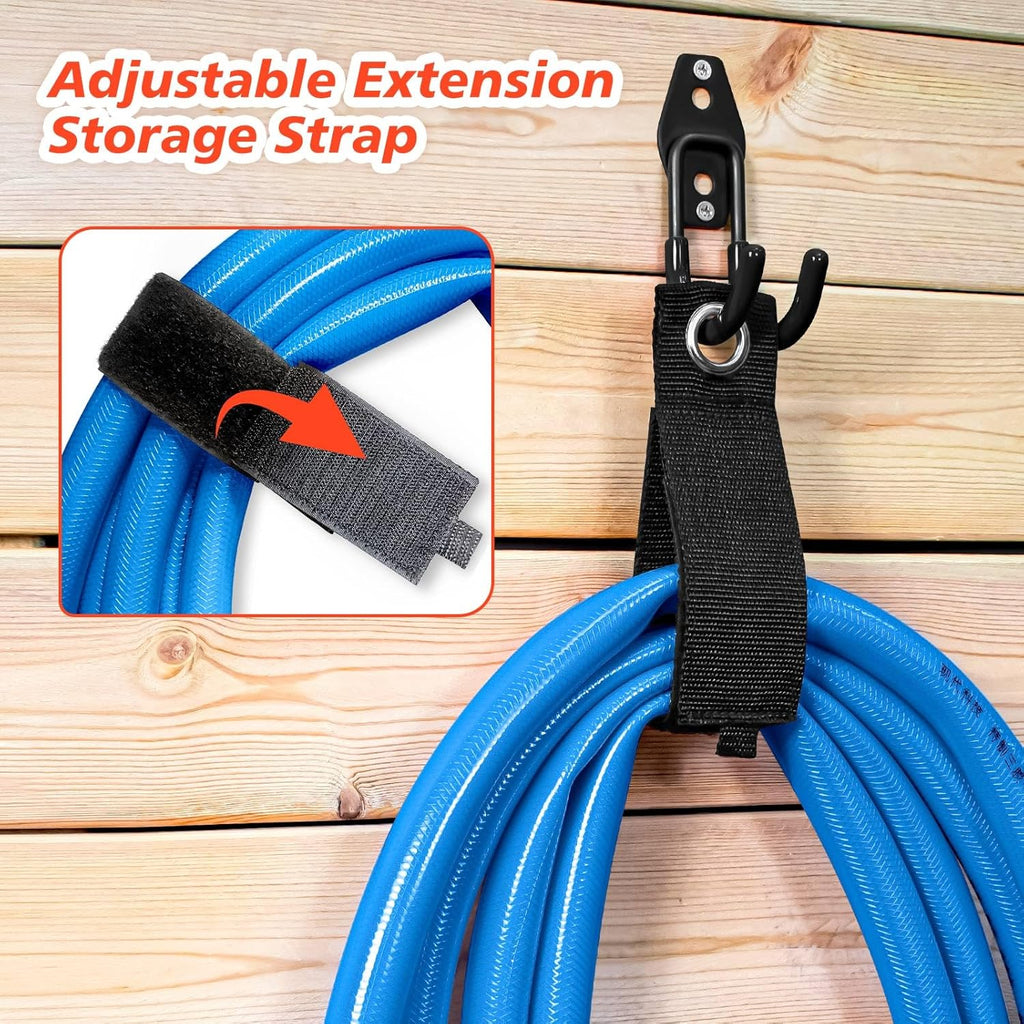 Skiennix Heavy Duty Garage Hooks - Solid Steel Wall Mount Hangers with Anti-Slip Coating | 30 Pack for Organizing Tools and Equipment