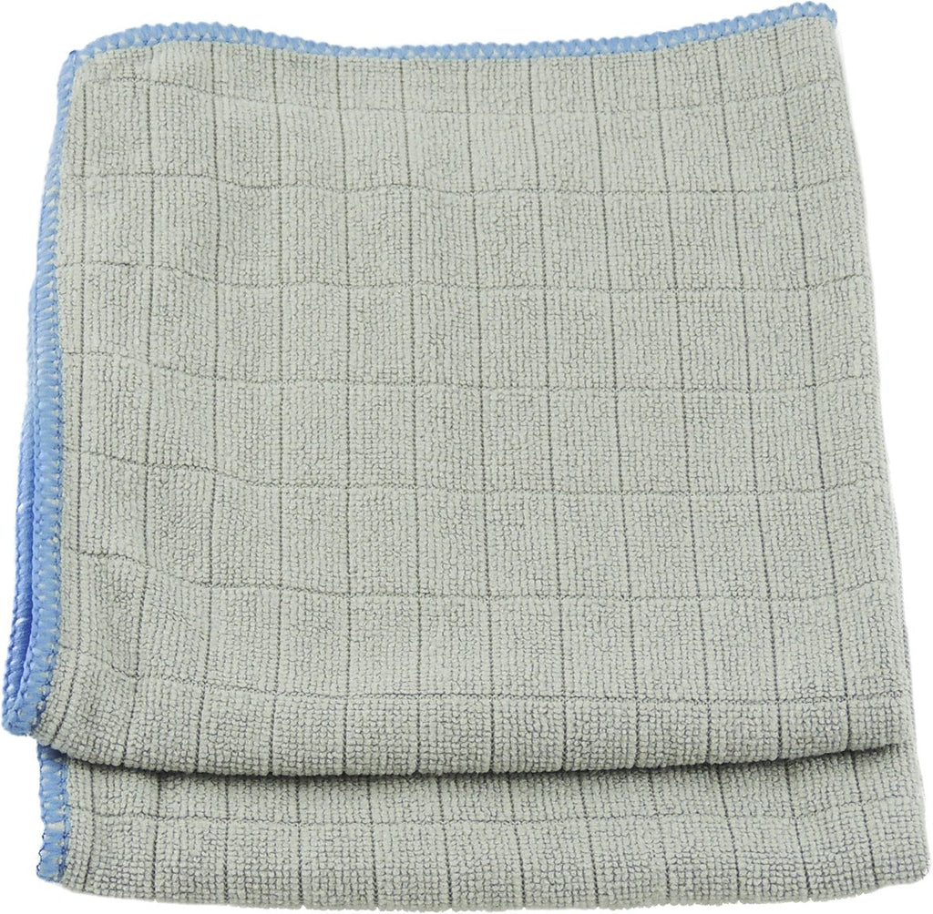 Unger 12” x 12” Microfiber Glass and Mirror Cloths, 2 Pack, Wet and Dry Cleaning Towels, Reusable Supplies, Window Cleaner Polishing Cloth with Streak-Free Results