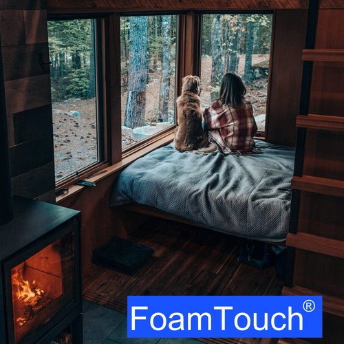 FoamTouch 2"x24"x72" Gel Memory Foam Bench Cushion Replacement Medium Firm (Seat Replacement, Upholstery Sheet, Upholstery Foam, Mattress, Sofa Cushion, Foam Rubber Padding, Couch)