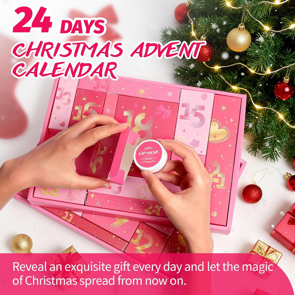 Skiennix Makeup Advent Calendar 2025 - 24 Days of Beauty Gifts for Women & Teens | Perfect for Christmas