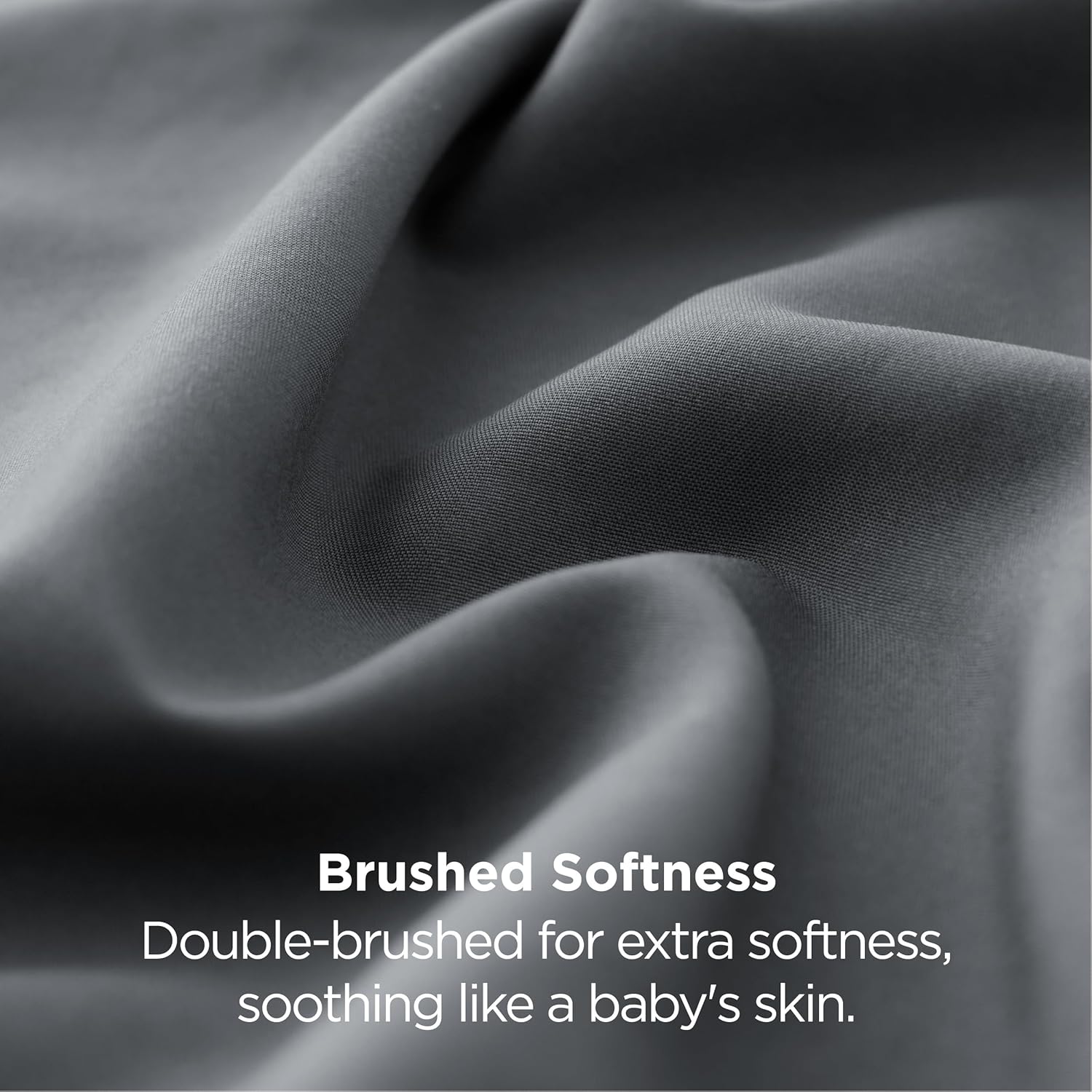 Bedsure Pillow Cases - Super Soft Dark Grey Microfiber Set of 2 | Cooling, Wrinkle & Fade Resistant, 20”x30”