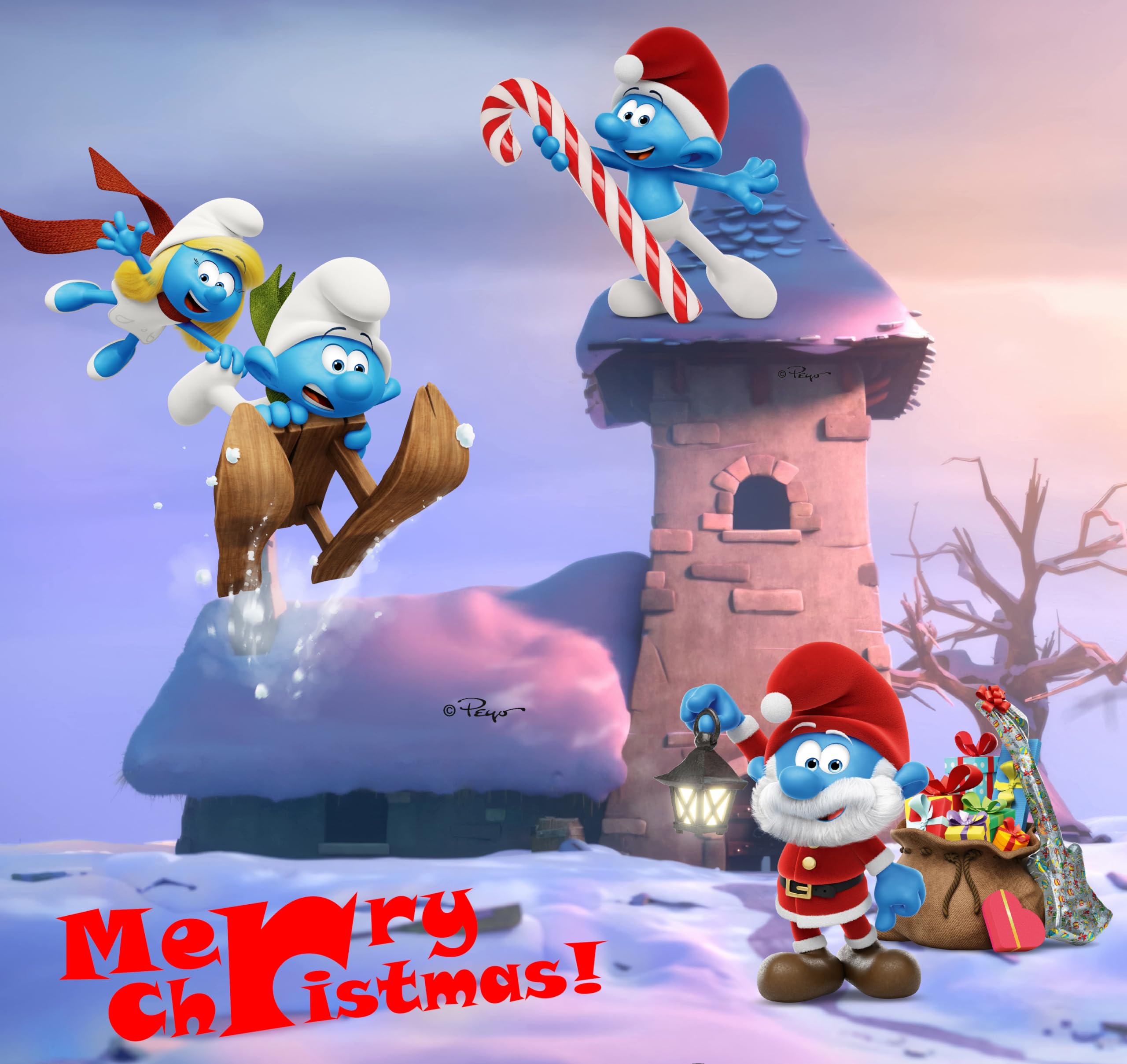The original SMURFS countdown Calendar Collectible Cartoon Toys for Boys and Girls, 12 Figurines + 12 SMURFY gifts! Ages 3+. 24 Pieces