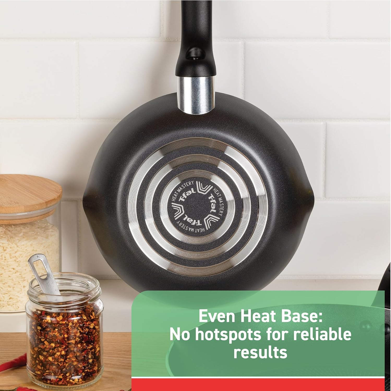 T-fal Nonstick Handy Pot - 3 Quart Oven Safe Cookware with Glass Lid | Dishwasher Safe Black