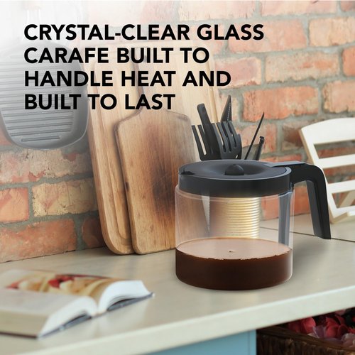 12-Cup Coffee Carafe Compatible with Keurig K-Duo Essentials, K Duo Hot & Iced – Will NOT Fit Keurig K-Duo Single Serve