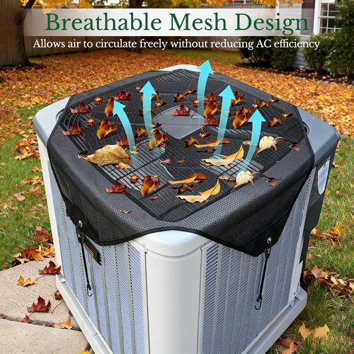 Air Conditioner Covers for Outside units - 36 x 36 Central Air Conditioner ac unit covers outdoor Top Universal Defender Mesh Design (36'' x 36'')