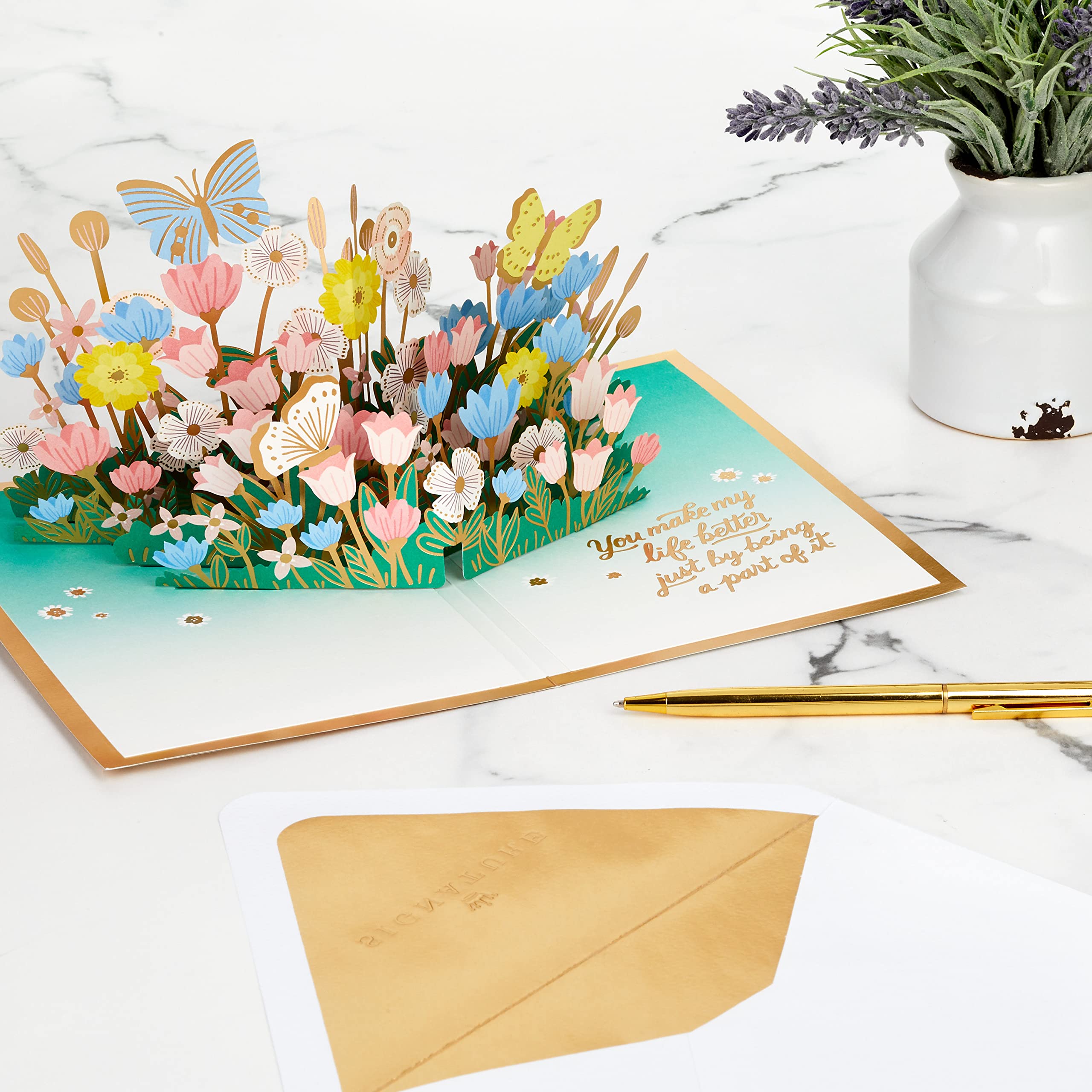 Hallmark Paper Wonder Mother's Day Pop Up Card Bundle with Mahogany Mothers Day Pop Up Card for Mom