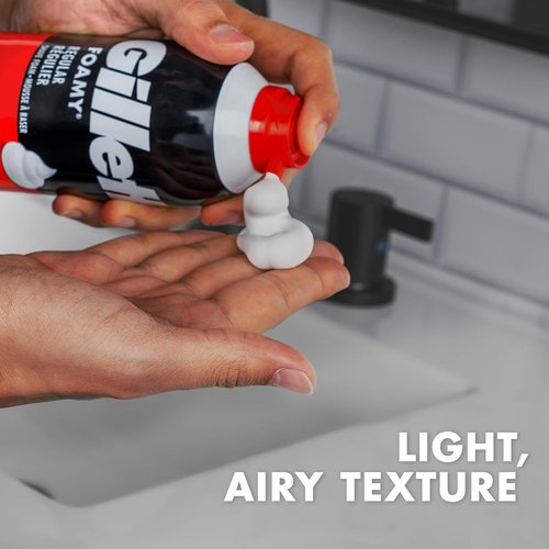 Gillette Classic Shave Foam - Quick & Smooth Shaving Protection for Men | 14.9 Oz