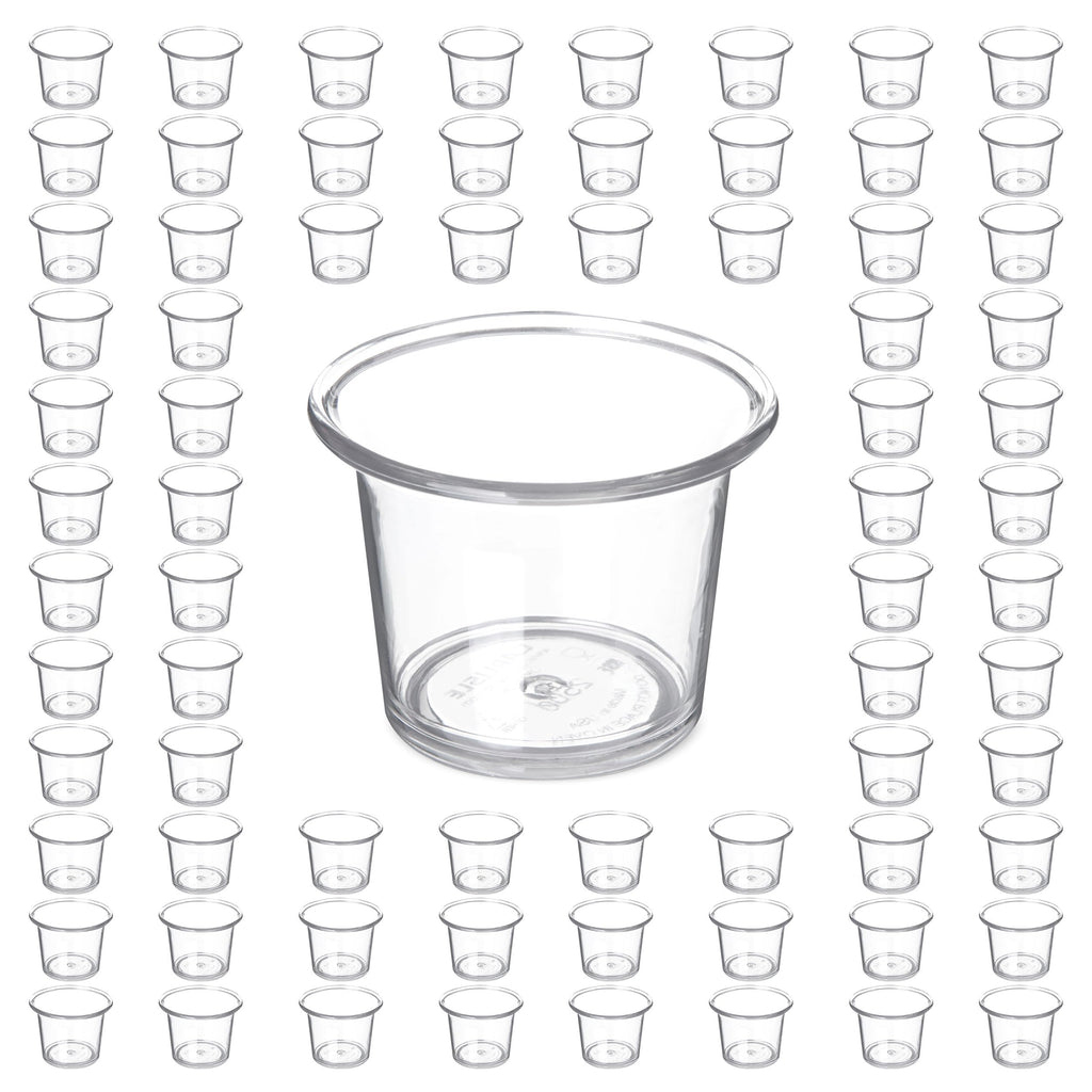 Carlisle FoodService Products 250007 SAN Classic Sauce Cup, 2.5 oz Capacity, Clear (Case of 72)
