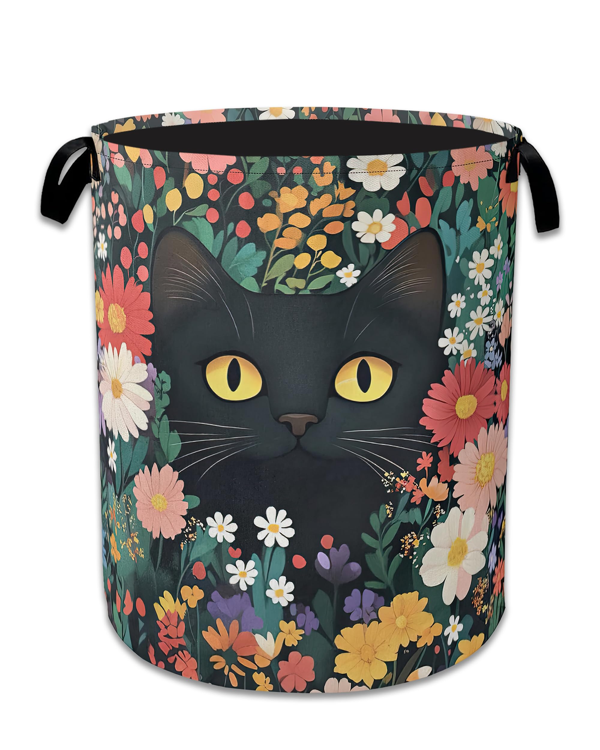 Bird Butterfly Laundry Basket,Oxford Cloth Vintage Nature Laundry Hamper With Handle Foldable Portable Clothes Storage Basket for Laundry Room/Bedroom/Bathroom 20.8"x16"