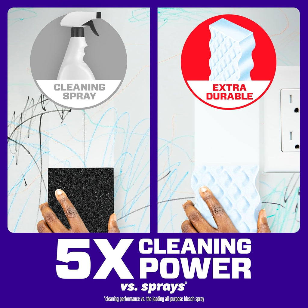 Mr. Clean Magic Eraser Sponge - All-Purpose Cleaning Pads | 5 Extra Durable & 3 Grease Erasers