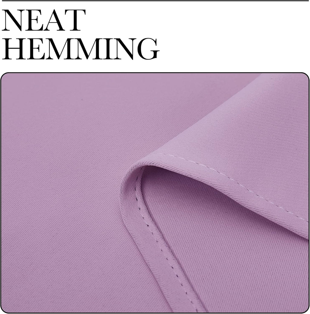NICETOWN Room Darkening Drapes - Light Blocking Curtain Panels for Nursery | Soft Fabric, Lilac, 42" x 95" (1 Pair)