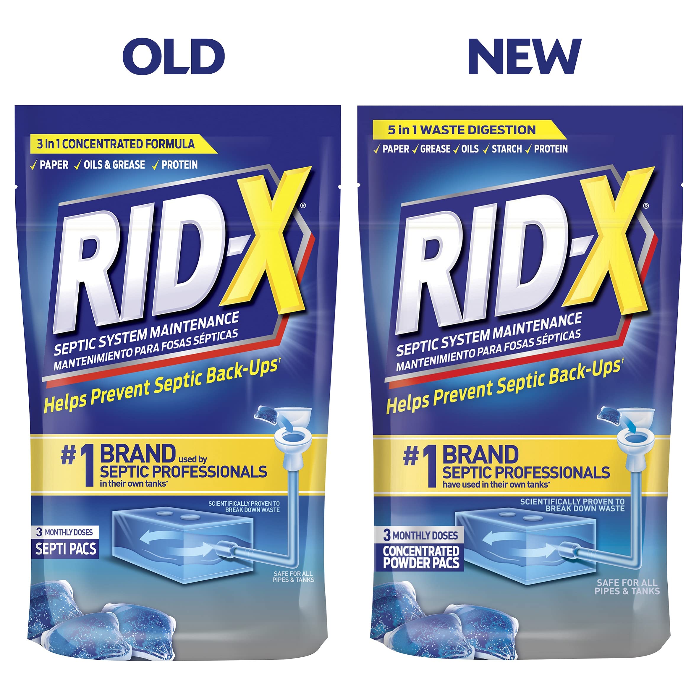Rid-X Septic Tank System Treatment, Septic Tank Treatment, 3.2 Ounce