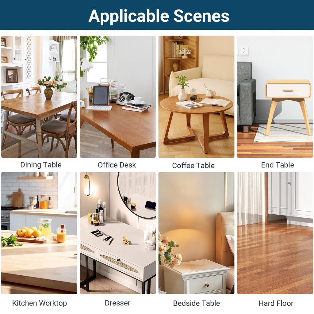 NAP2WELL Clear Table Cover Protector Rectangle 42 x 90 Inch, 2.0mm Transparent Plastic Table Protector Waterproof, Anti-Scratch Clear Desk Mat for Office Desktop Dresser Dining Table, FDA Compliant