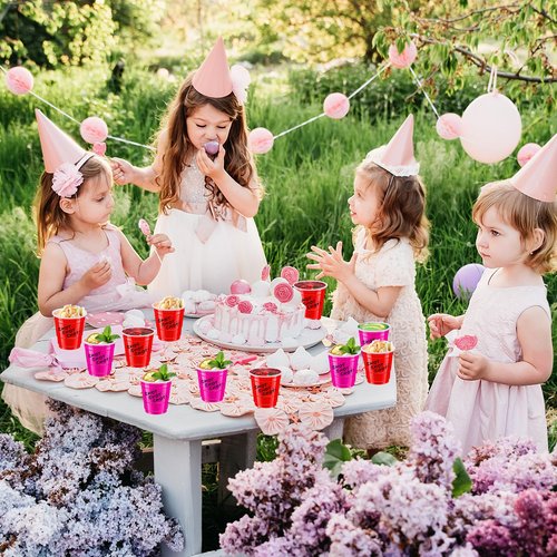 cssopenss 120 PCS 2 oz Pink And Red Shot Glasses Valentines Day Shot Glasses red pink Shot Cups for Party Wedding Birthday Family Gatherings & Games and Festive Celebrations