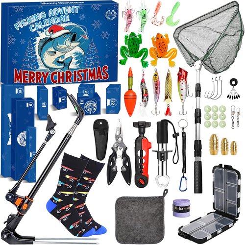 Fishing Advent Calendar 2025 by [Brand Name] - 24 Days of Fishing Tools & Accessories | Perfect Christmas Gift for Men