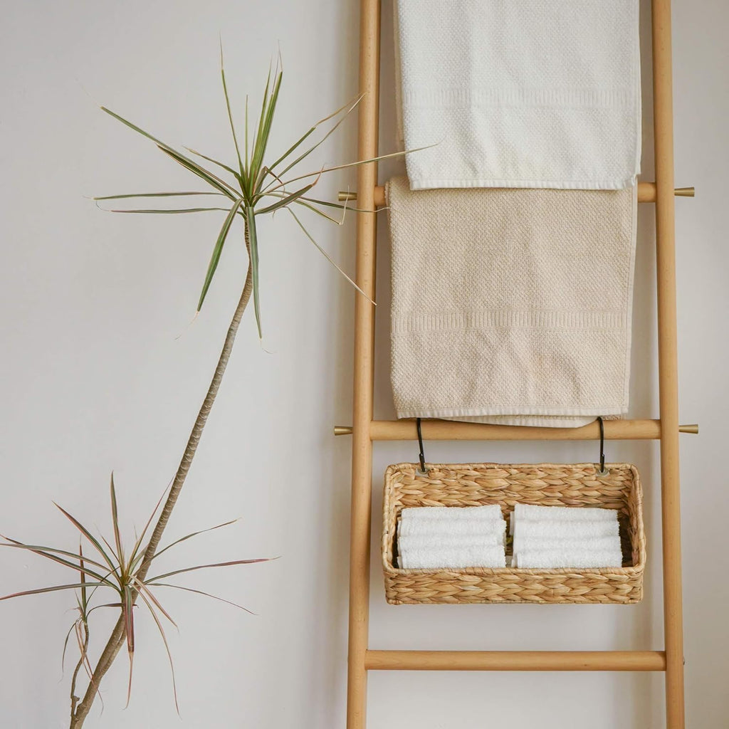 StorageWorks Woven Wall Baskets - Stylish Water Hyacinth Organizers for Kitchen & Bathroom | 2 Pack