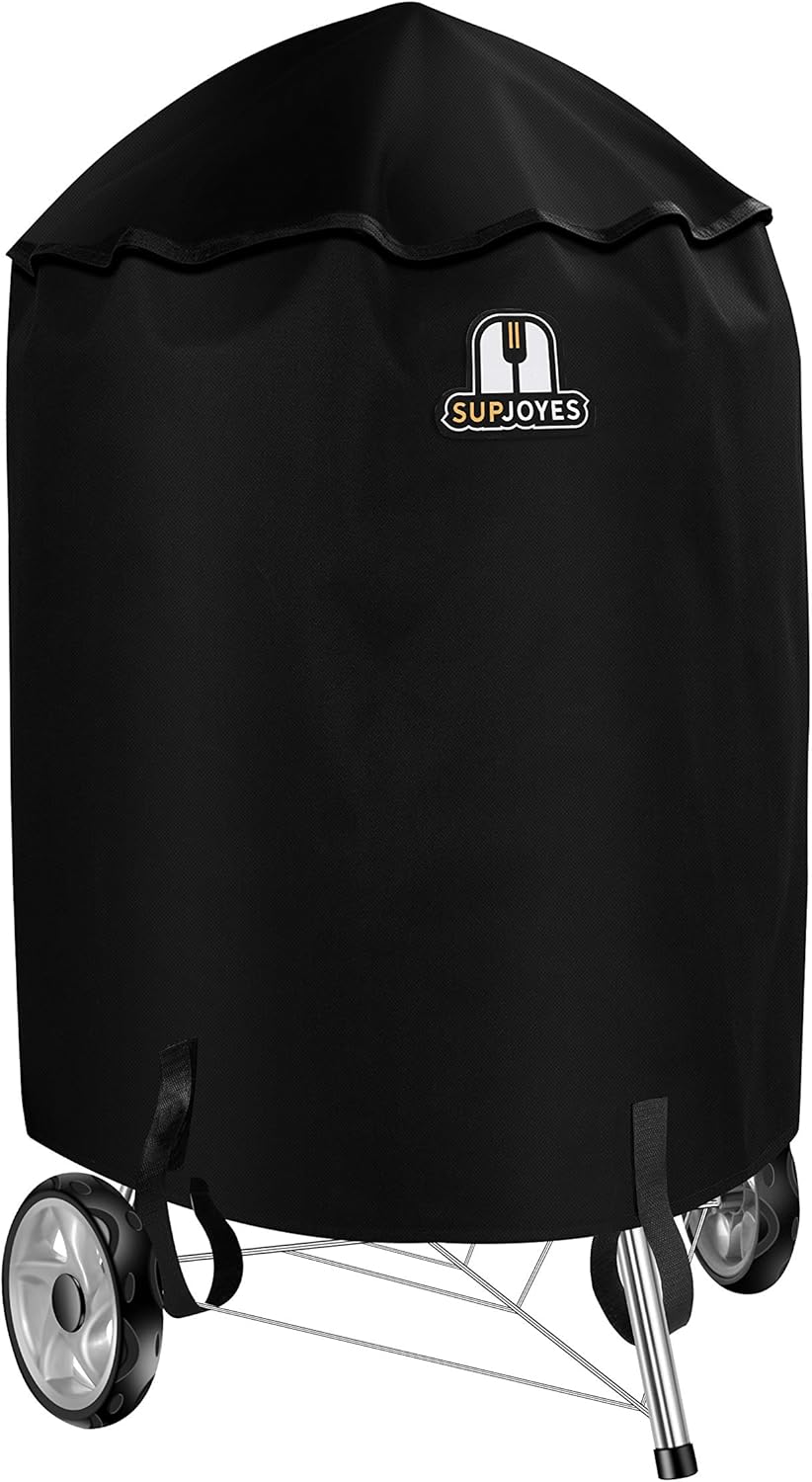SUPJOYES Grill Cover - Heavy Duty Waterproof Protection for 26 Inch Weber Charcoal Kettle BBQ